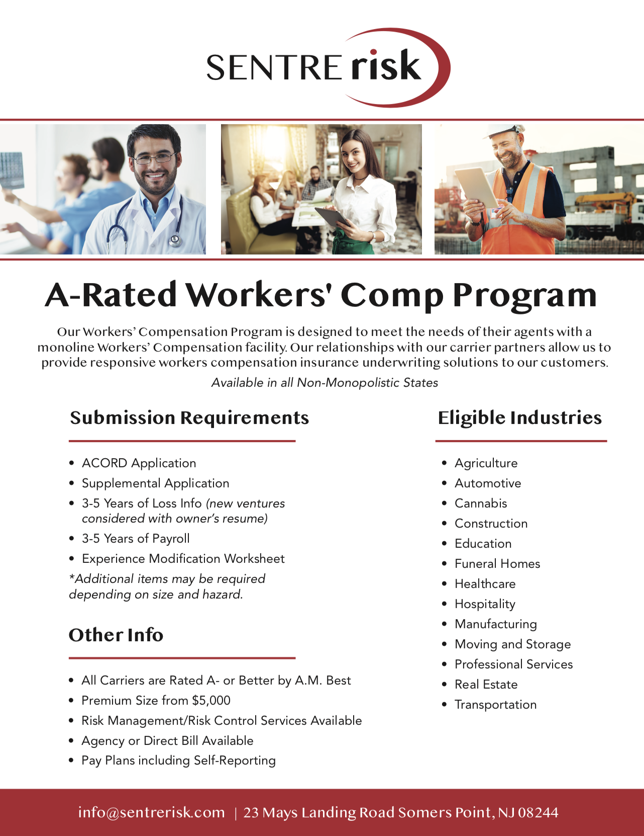 A-Rated Workers' Compensation Flyer